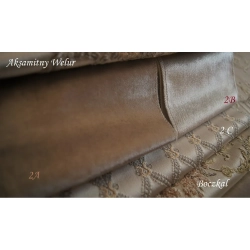 Tkanina stylowa Medalion Aksamitny Welur